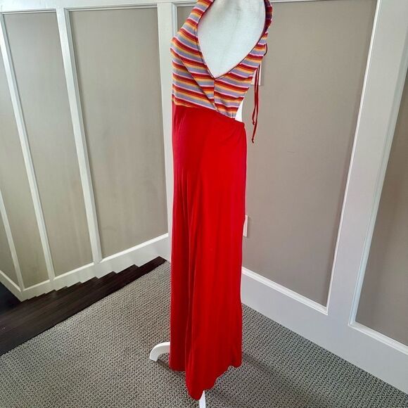Zara orange, maxi sundress with open back. - Picture 4 of 5
